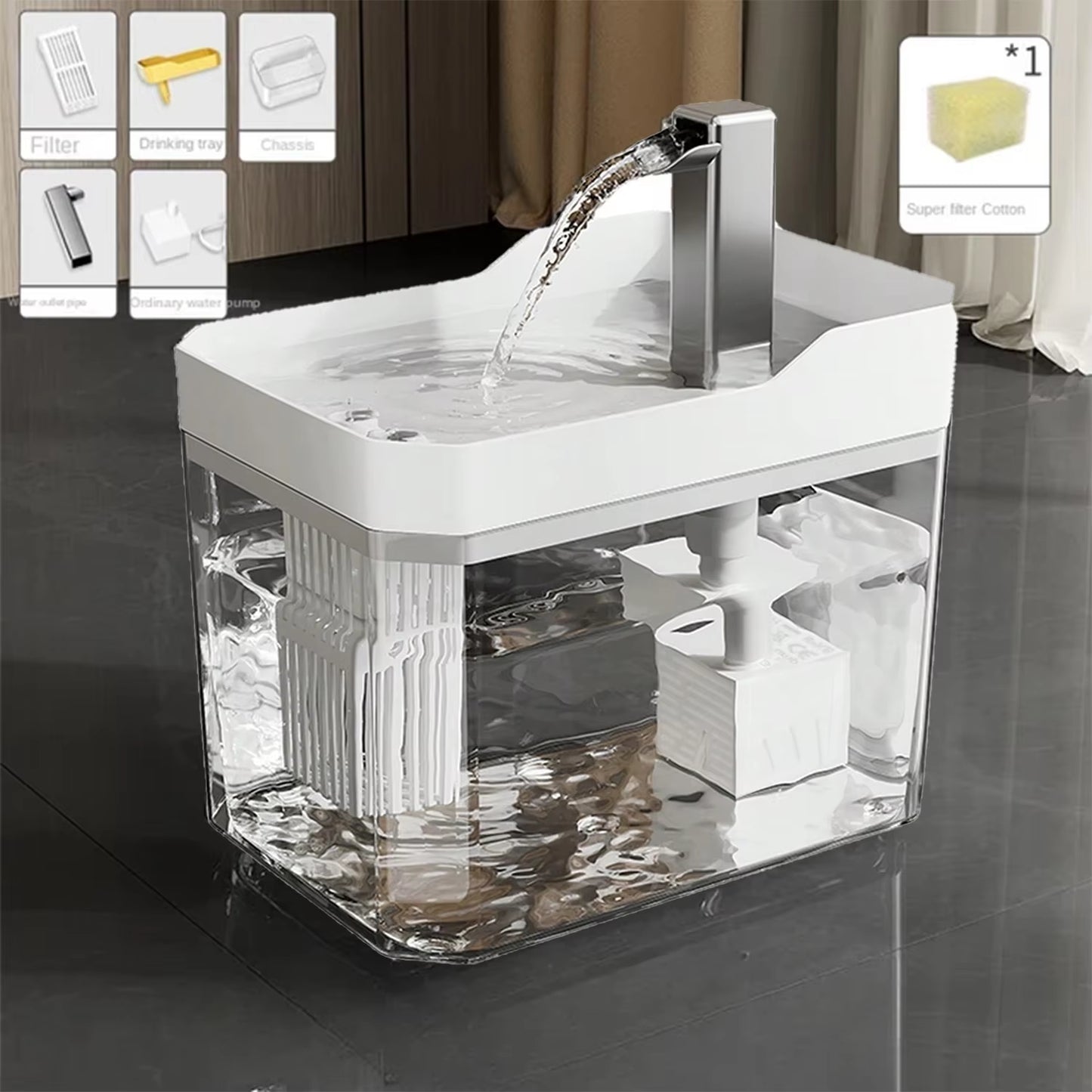 Elevate Your Pet's Hydration with the Cat Water Fountain - Automatic Filtered Water Dispenser for Happy, Healthy Cats!