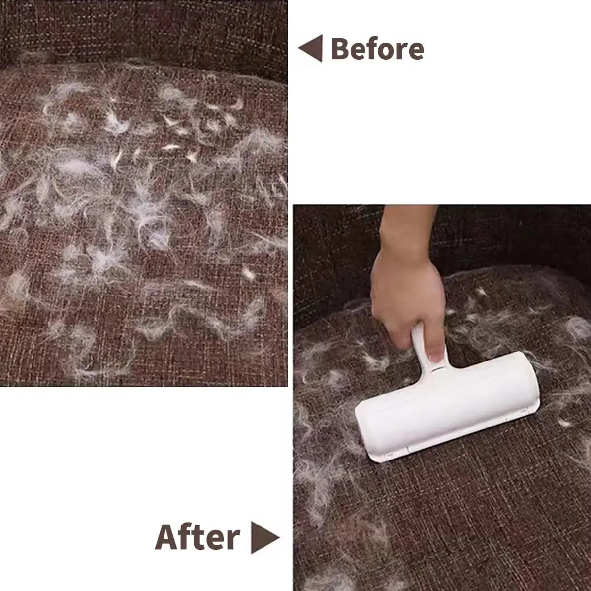 Revolutionary Pet Hair Remover Roller - Effortlessly Eliminate Dog & Cat Fur with Self-Cleaning Base - Ultimate Solution for Fur-Free Furniture