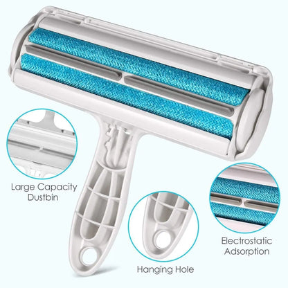 Revolutionary Pet Hair Remover Roller - Effortlessly Eliminate Dog & Cat Fur with Self-Cleaning Base - Ultimate Solution for Fur-Free Furniture