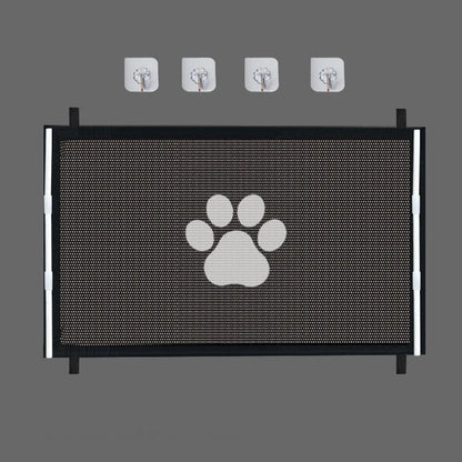 Durable Dog Gate Mesh with 4 Hooks - Indoor & Outdoor Safety Enclosure for Your Pet
